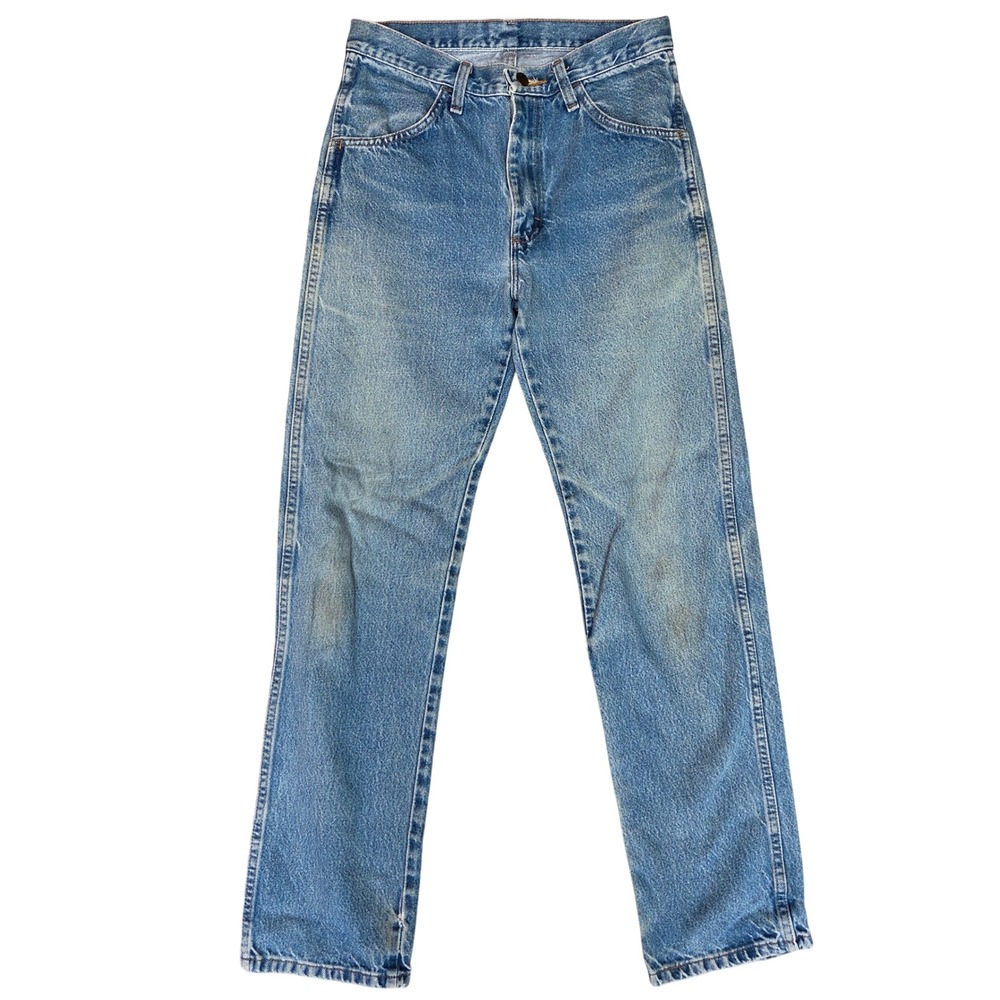 Vtg Rustler Mens Regular Fit Straight Leg Blue Denim Jeans 30x32 87619PW Mexico